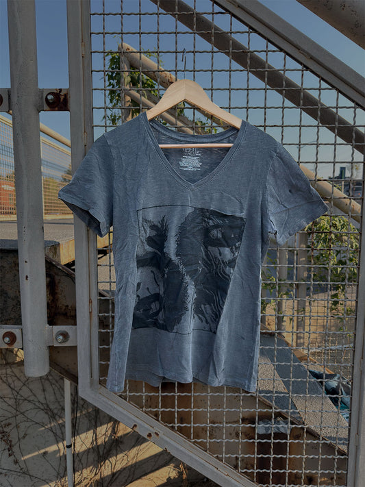 Dark Grey Heather Slub V-Neck Pocket Tee | Indivi[D]uality